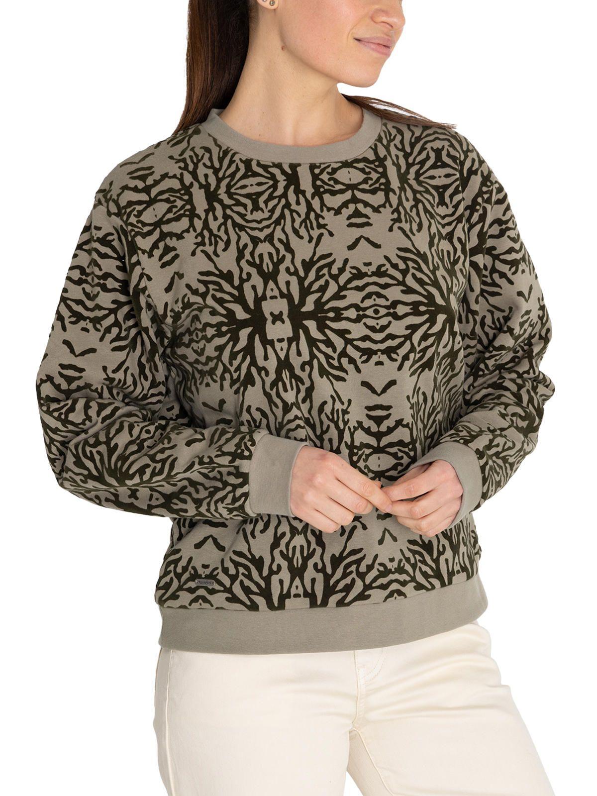 Polerón Algodón Orgánico Verde North Mujer -4