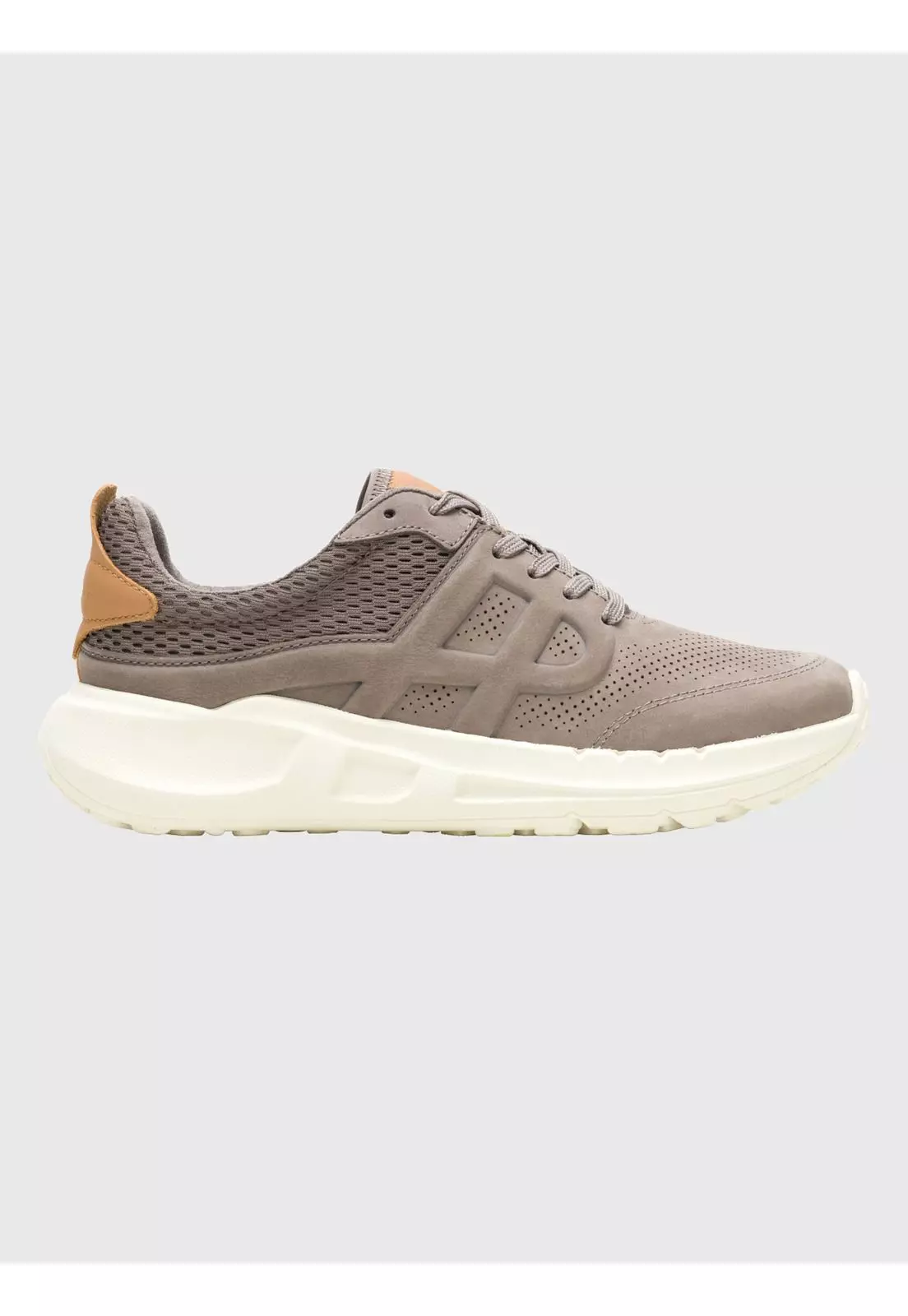 Zapatilla Cuero Mujer Seventy8 Run Gris-1