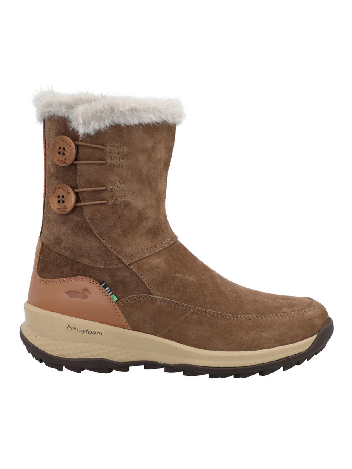 Botín Cuero Mujer Varja Camel-0