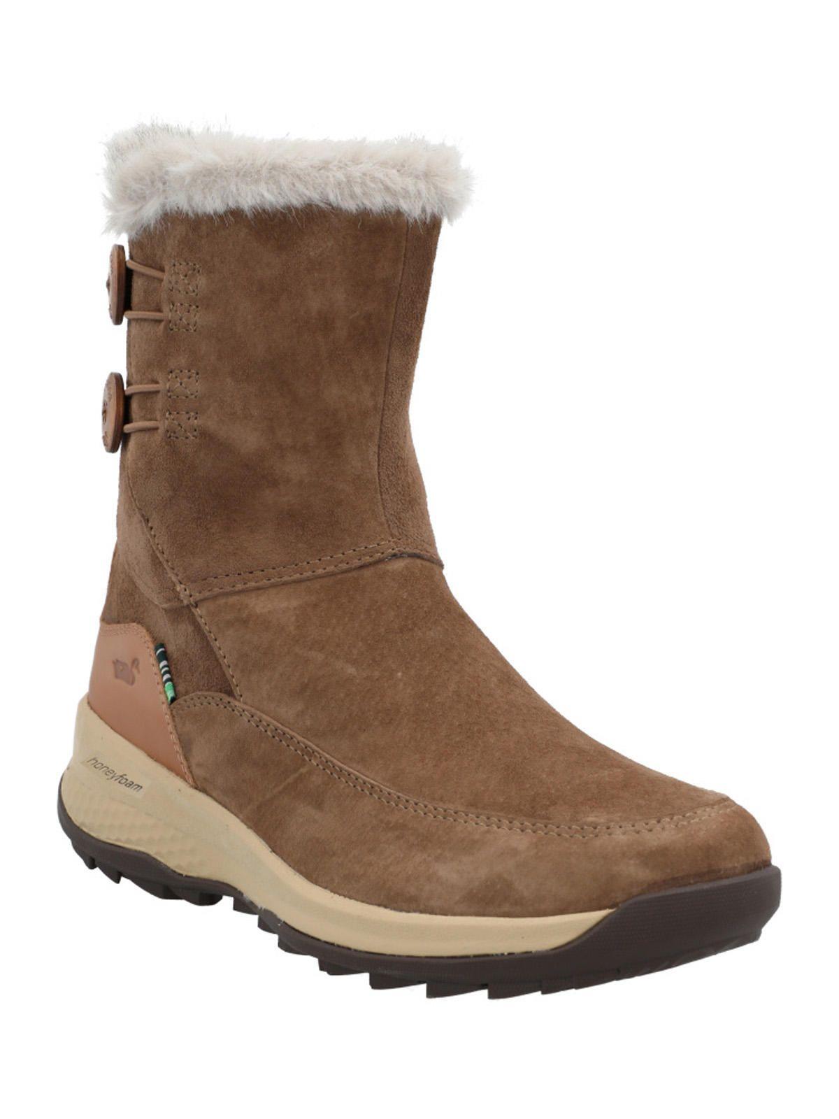 Botín Cuero Mujer Varja Camel-1