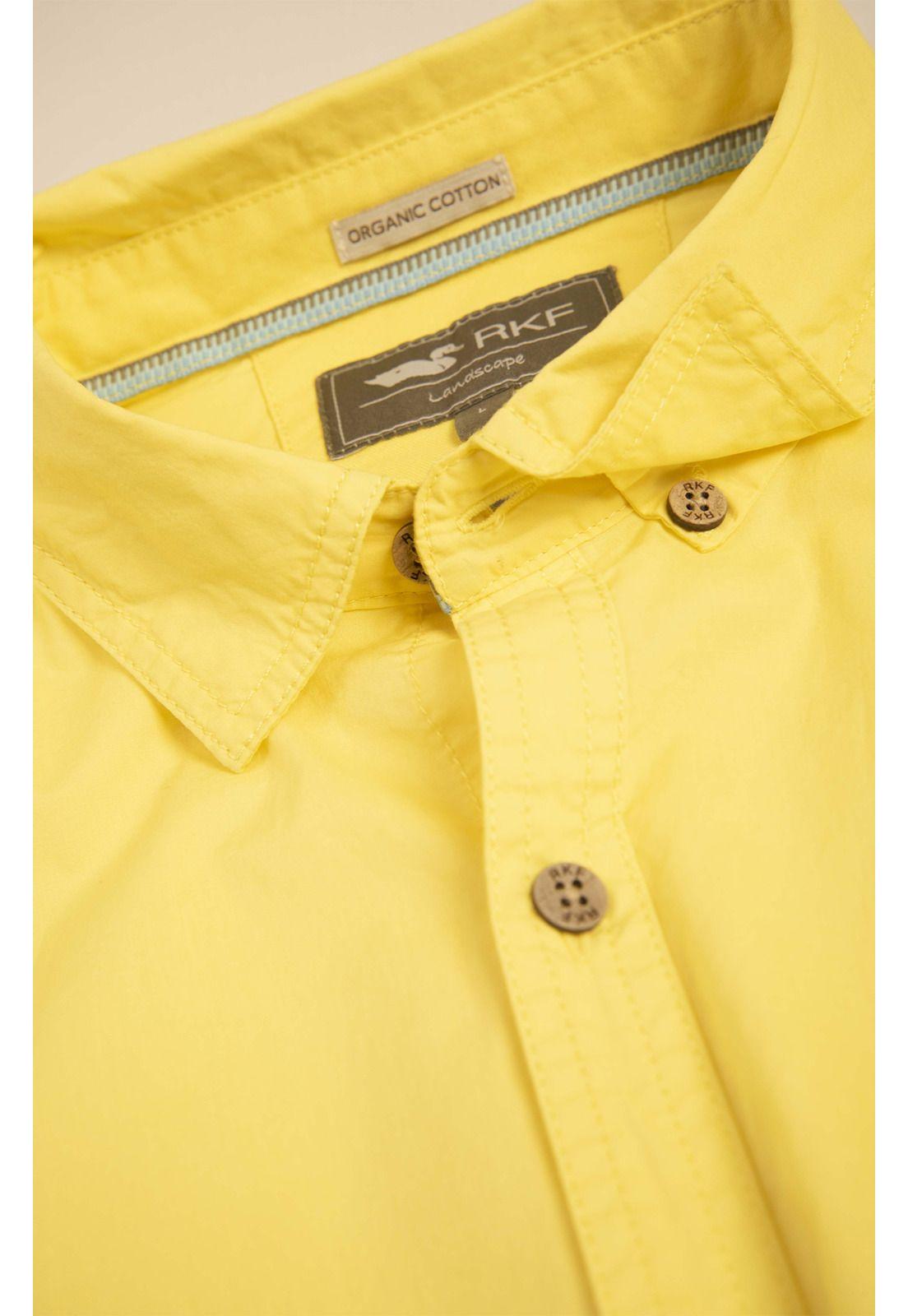 Camisa Algodón Orgánic Hombre Galiton Amarillo-1
