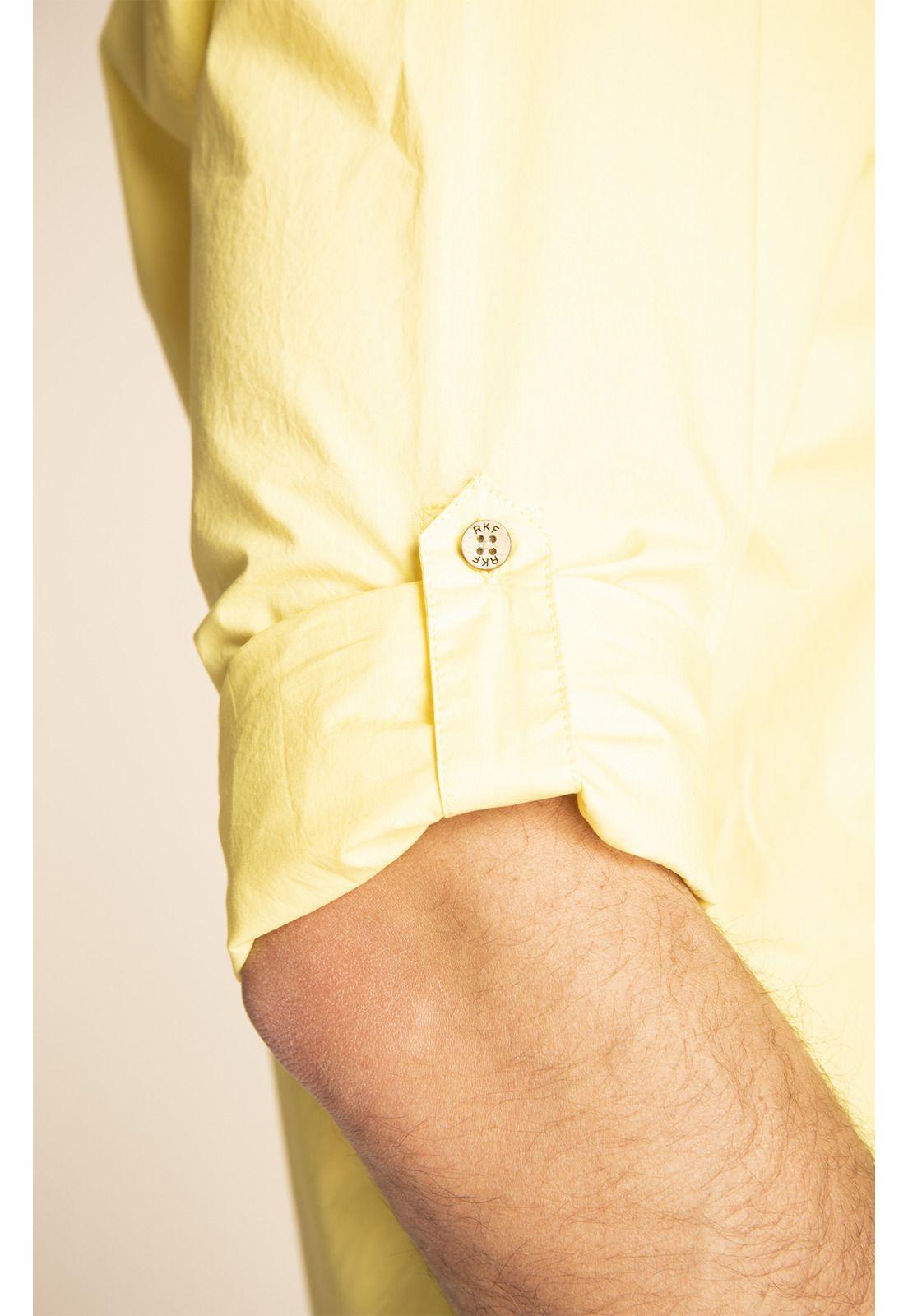 Camisa Algodón Orgánic Hombre Galiton Amarillo-4