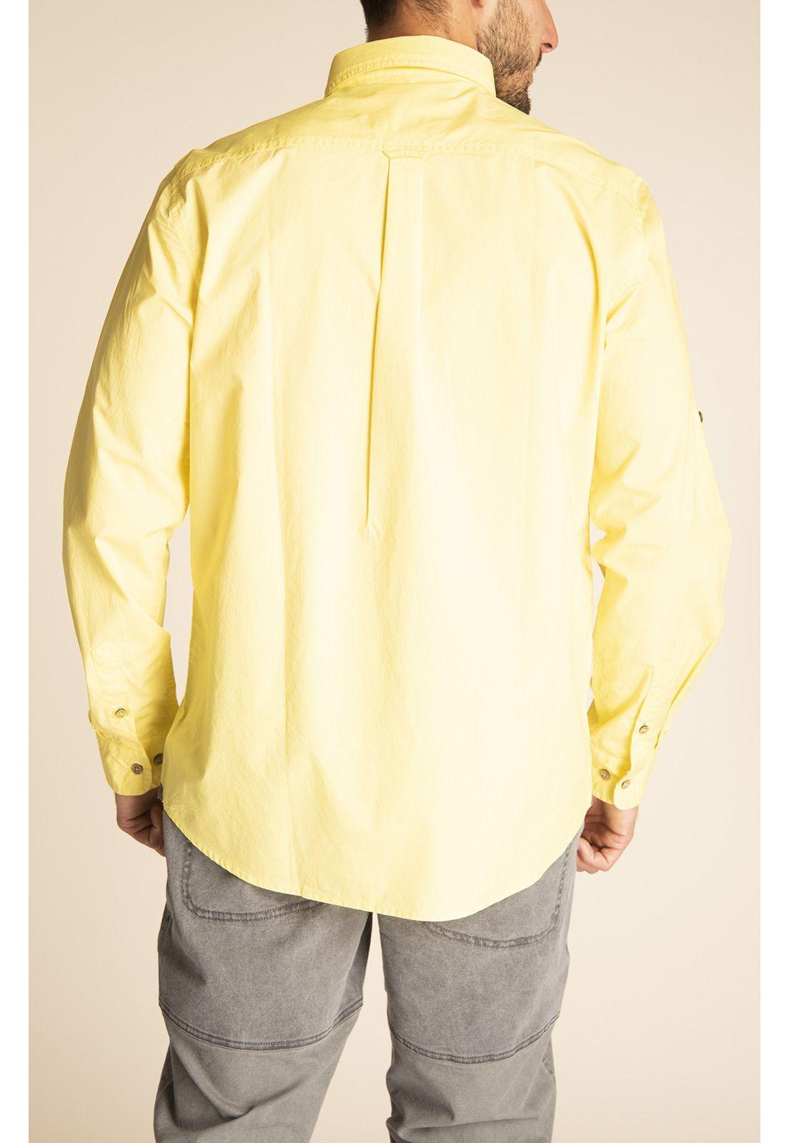 Camisa Algodón Orgánic Hombre Galiton Amarillo-7