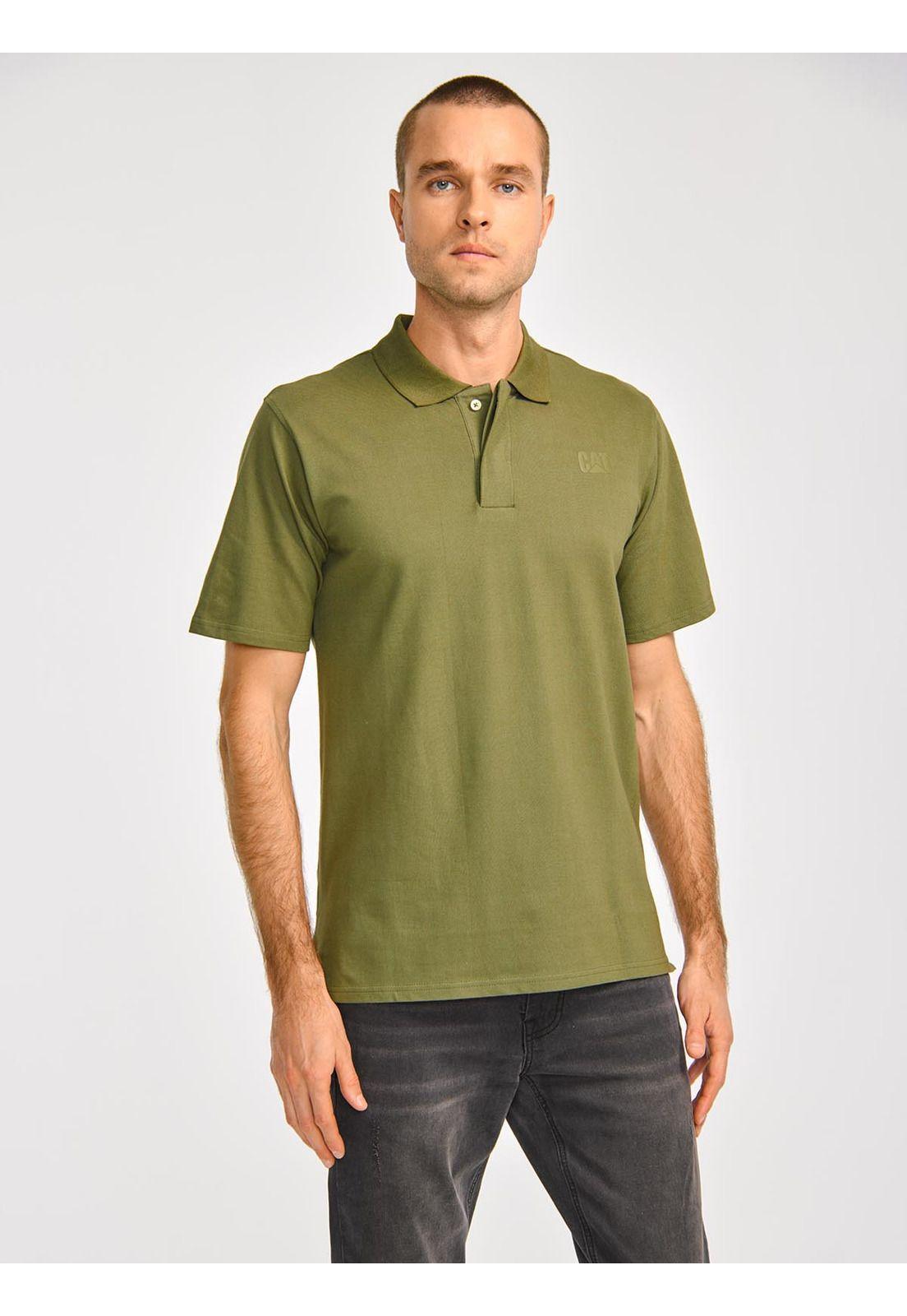 Polera Polo Logo Hombre Oliva-7