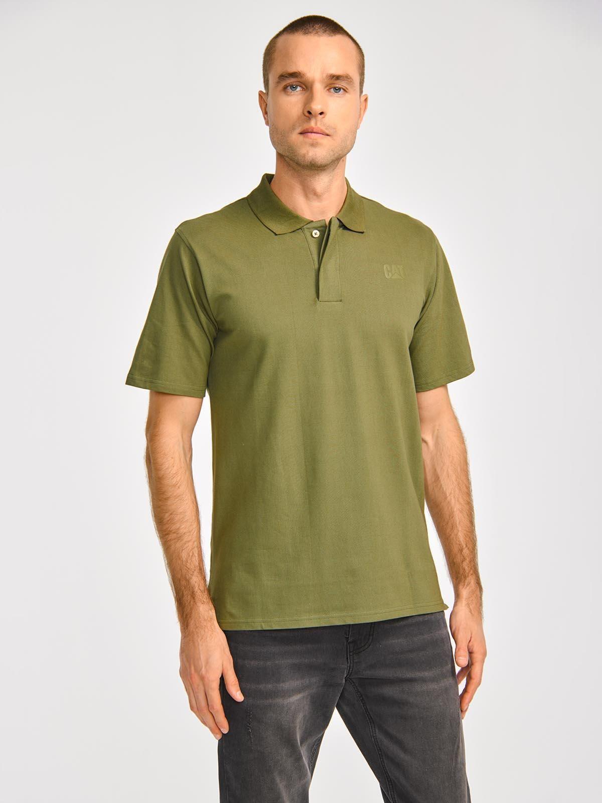 Polera Polo Logo Hombre Oliva-7