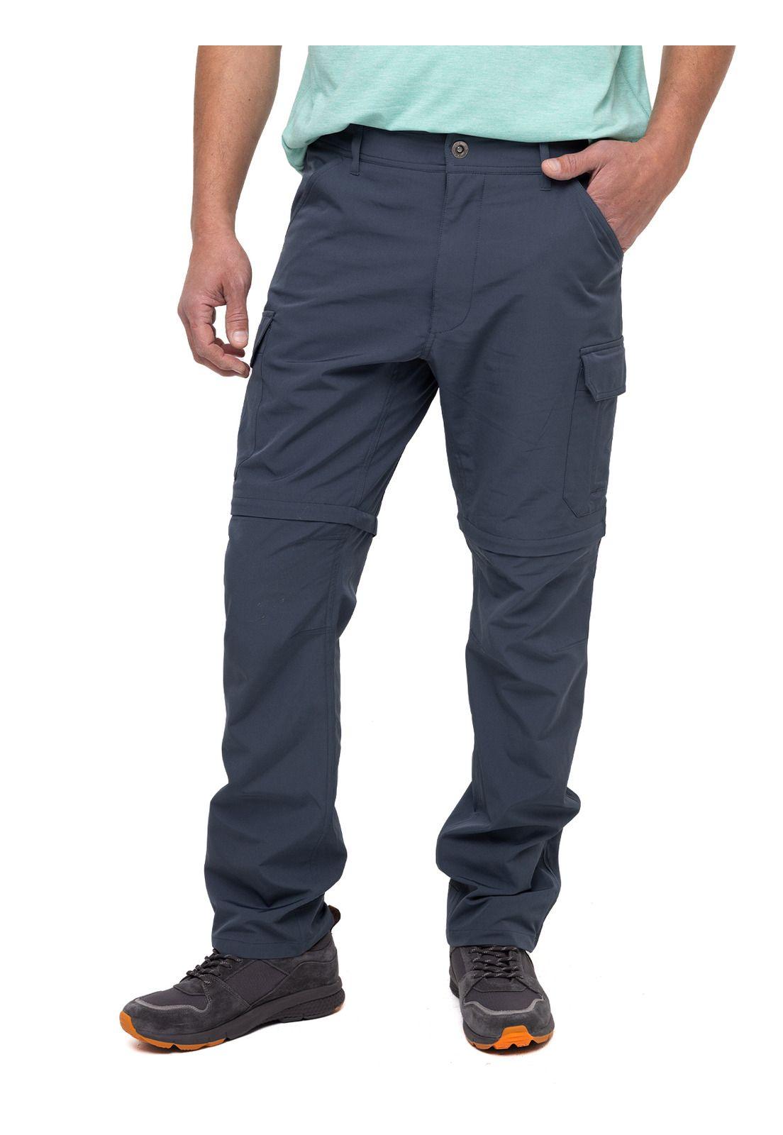 Pantalón Natural Flex Desmontable Azul Hombre-4