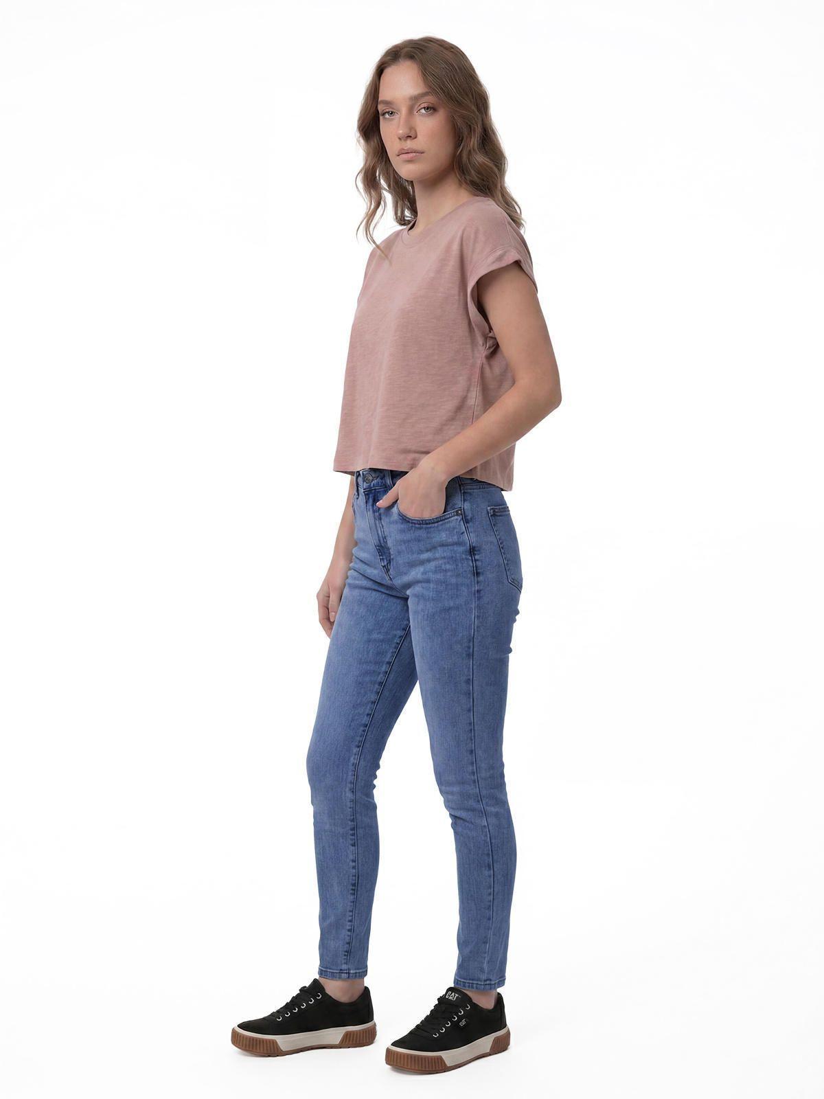 Polera Mujer Slub Knit Fashion Rosa Pálido-3
