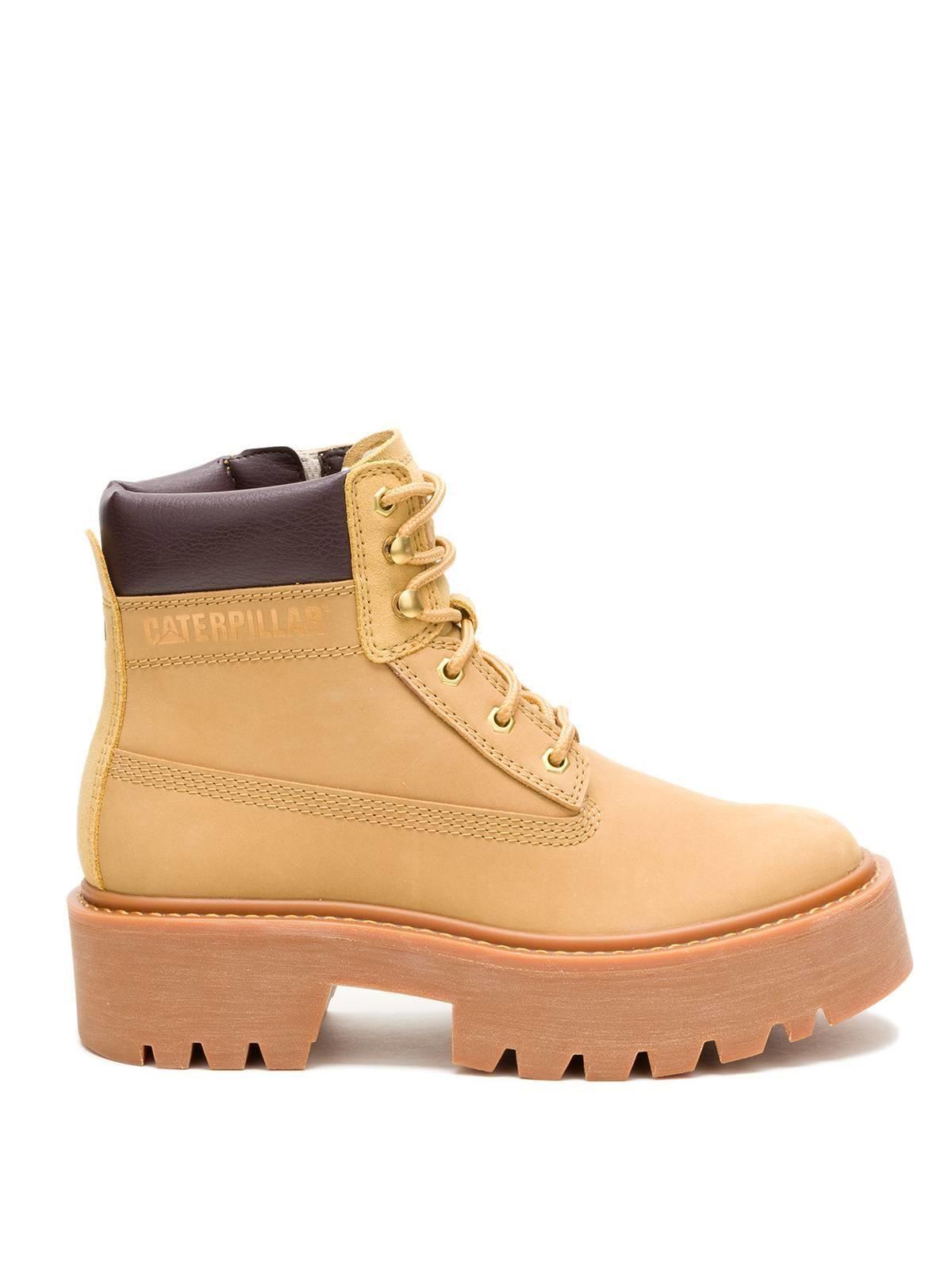 Botin Cuero Mujer Colorado Max 6 Zip Café Claro-1