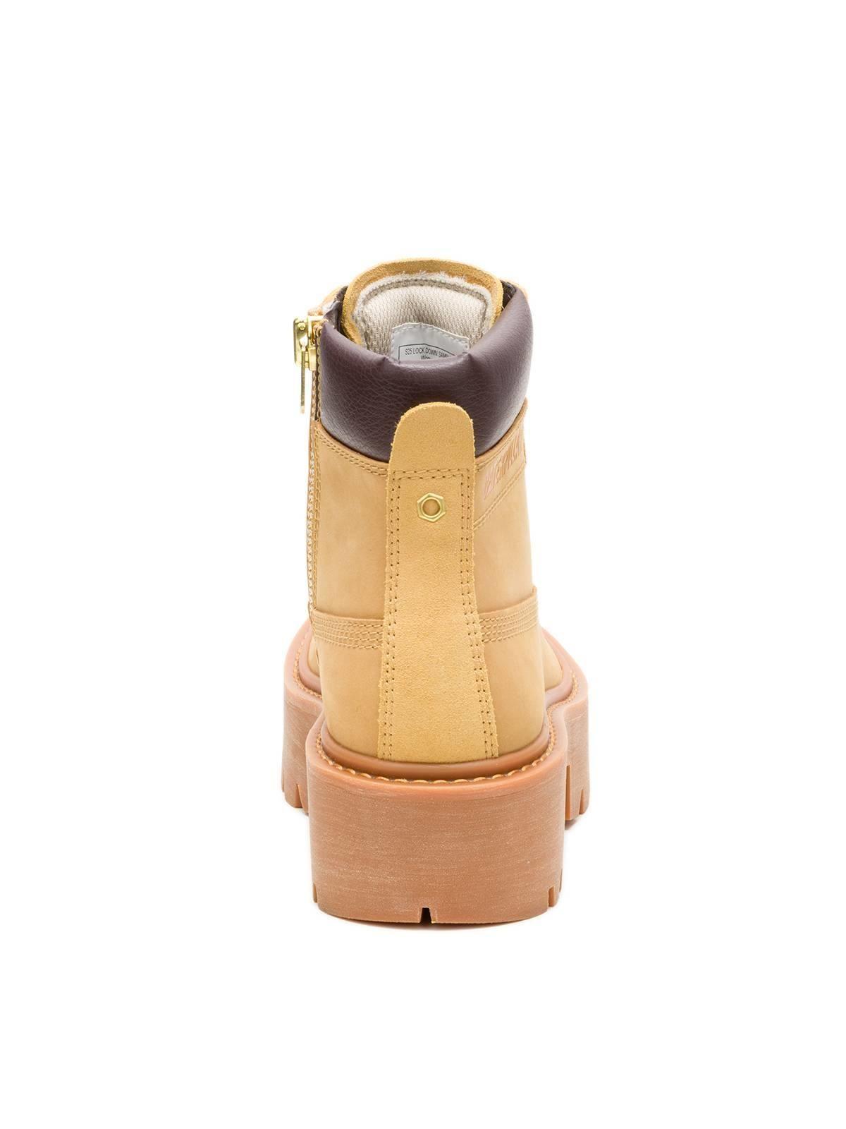 Botin Cuero Mujer Colorado Max 6 Zip Café Claro-5
