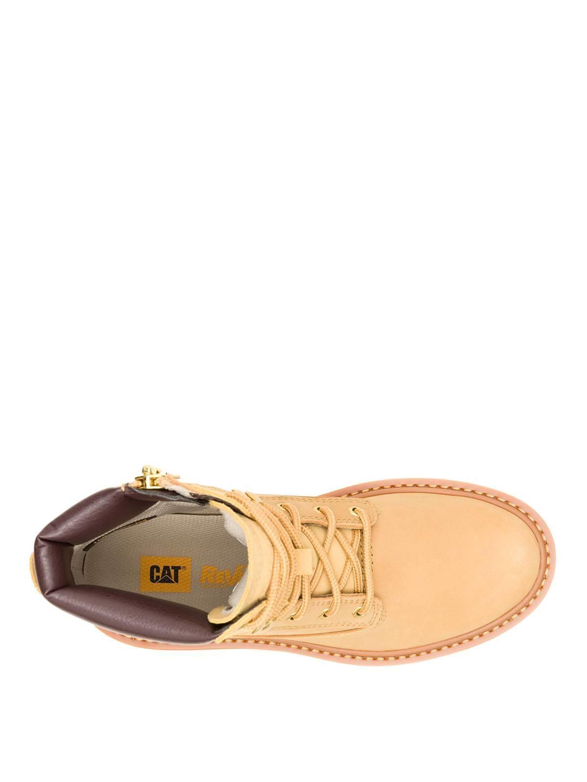 Botin Cuero Mujer Colorado Max 6 Zip Café Claro-6