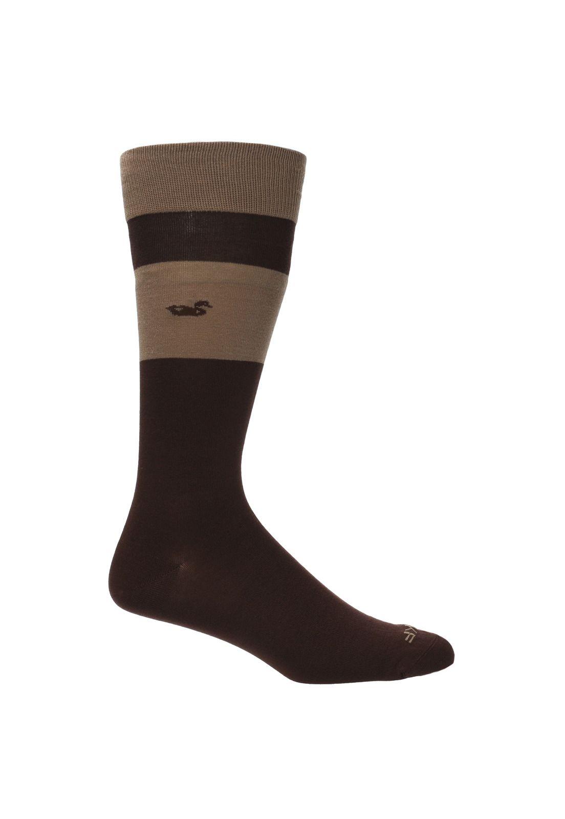 Calcetin Casual Rfv23H Lg Block Duck Café Hombre-0