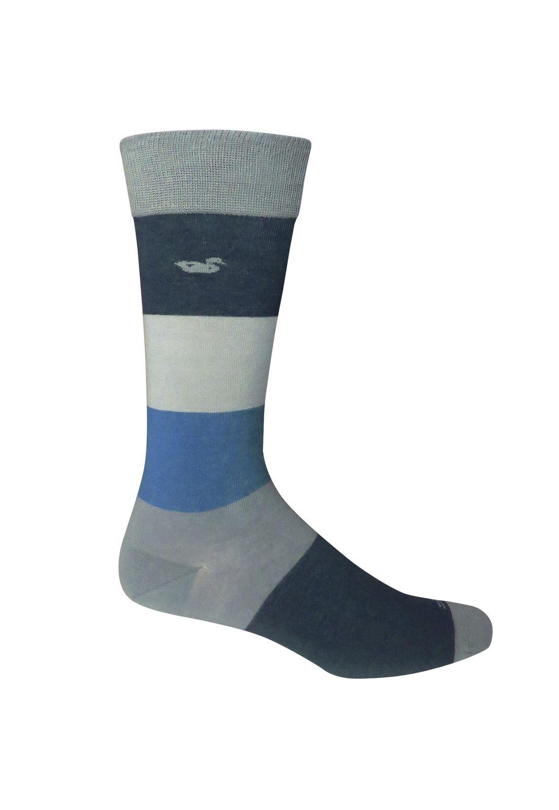 Calcetin Algodón Hombre Block Gris Rockford-0