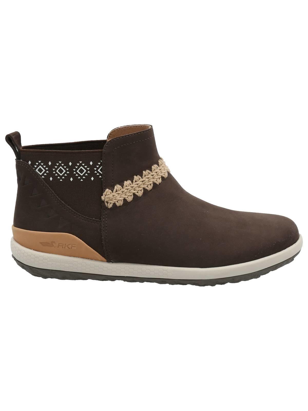 Botín Cuero Mujer Silverstone Café-0