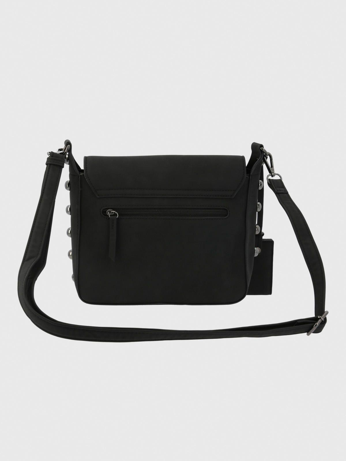 Cartera Ecocuero Mujer Talt Cross Negro-2