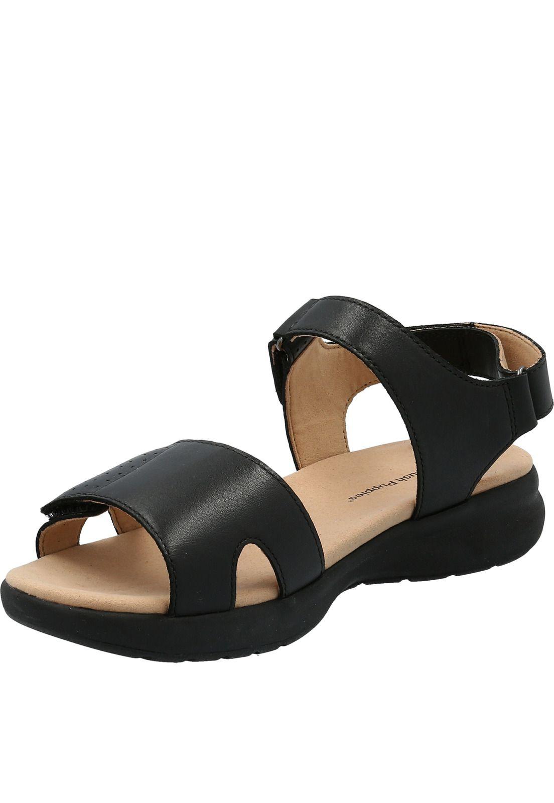 Sandalia Cuero Mujer Spinal Qtr Stp Negro-3