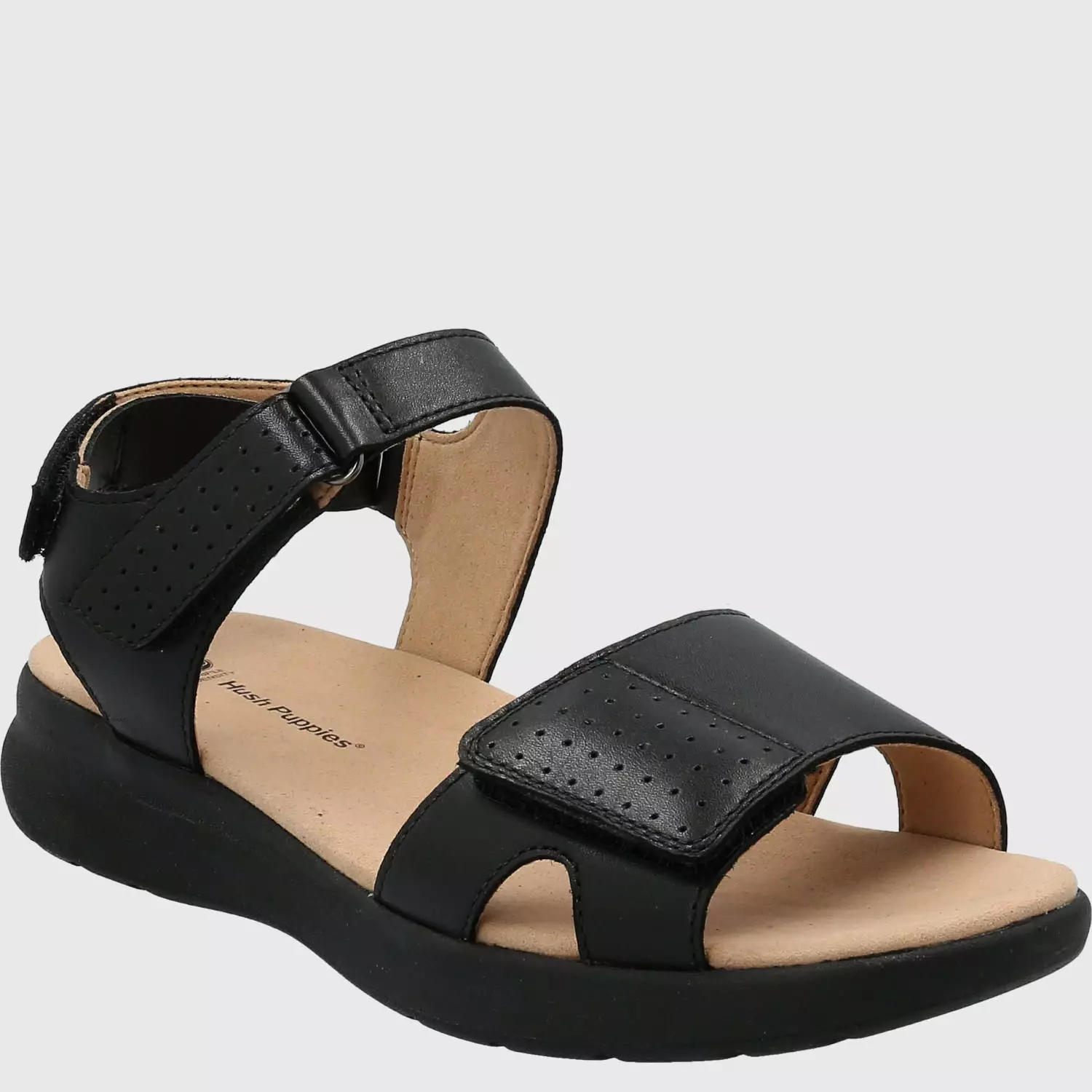 Sandalia Cuero Mujer Spinal Qtr Stp Negro-0
