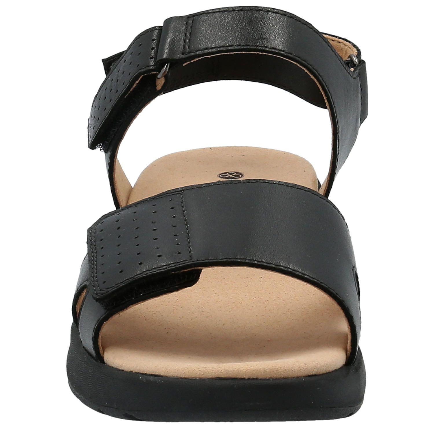 Sandalia Cuero Mujer Spinal Qtr Stp Negro-2