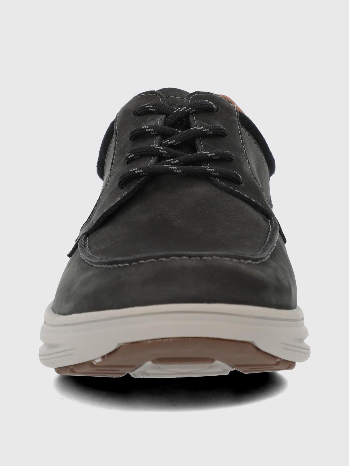 Zapatilla Cuero Hombre Molte Gris-1