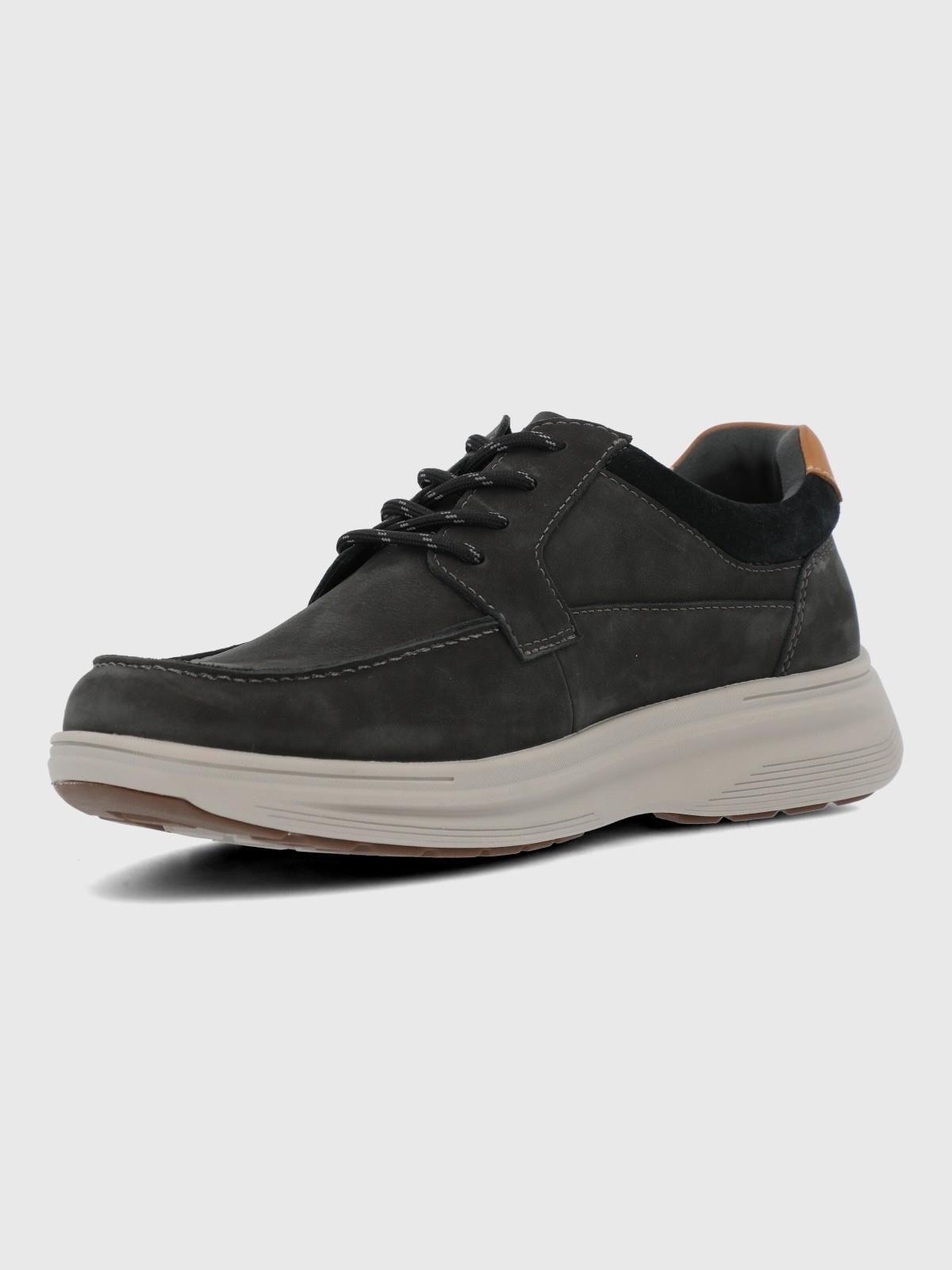 Zapatilla Cuero Hombre Molte Gris-4