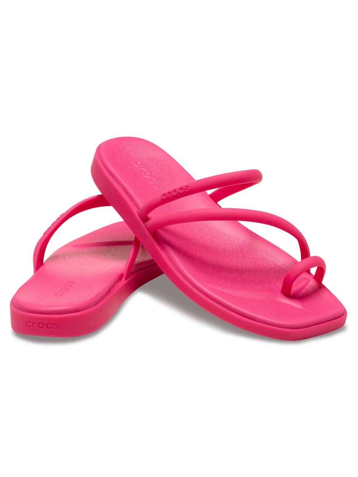 Sandalia Crocs Mujer Miami Toe Loop Sdl Rosado-3