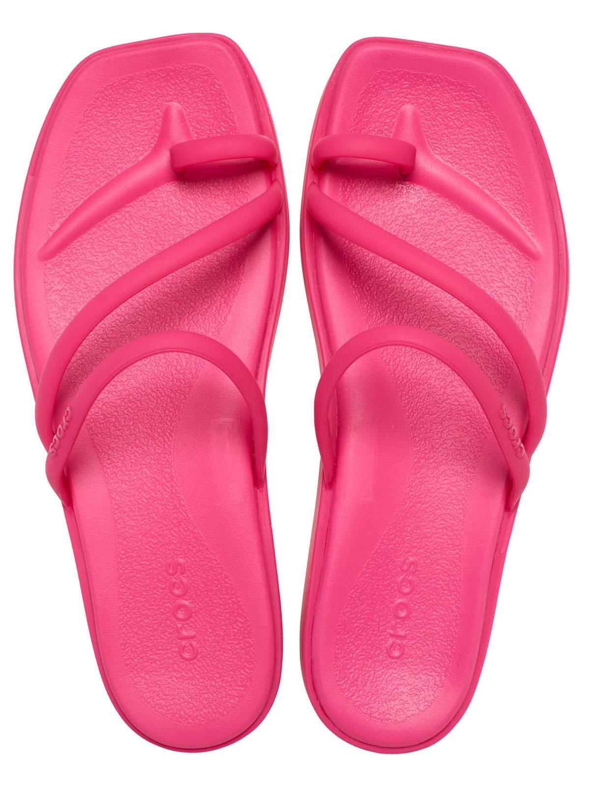 Sandalia Crocs Mujer Miami Toe Loop Sdl Rosado-4