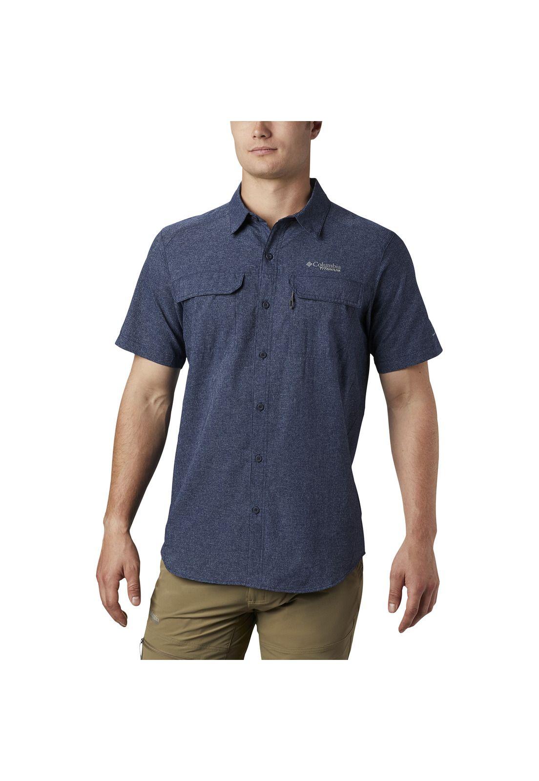 Camisa M/C Hombre Irico Mens Short Sl Azul-0