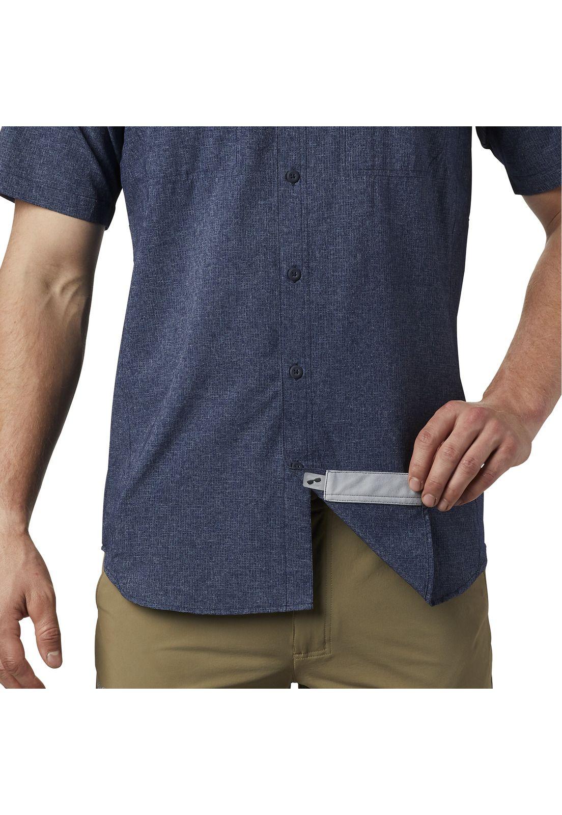 Camisa M/C Hombre Irico Mens Short Sl Azul-4