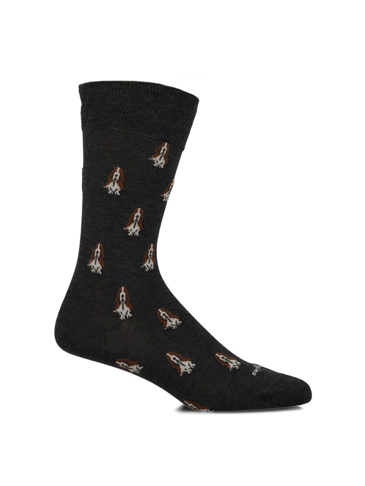 Calcetín Algodón Hombre D Basset Logo Gris-0