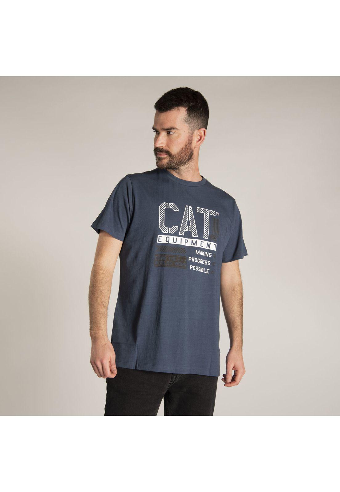 Polera M/C Hombre Fdtn Block Equipment Azul-1