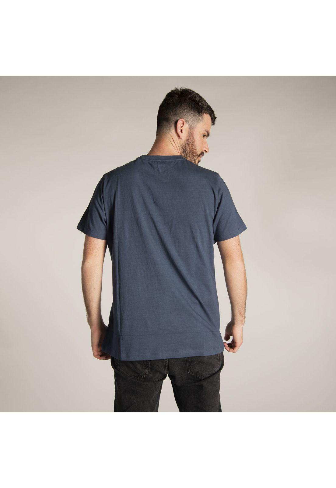 Polera M/C Hombre Fdtn Block Equipment Azul-4