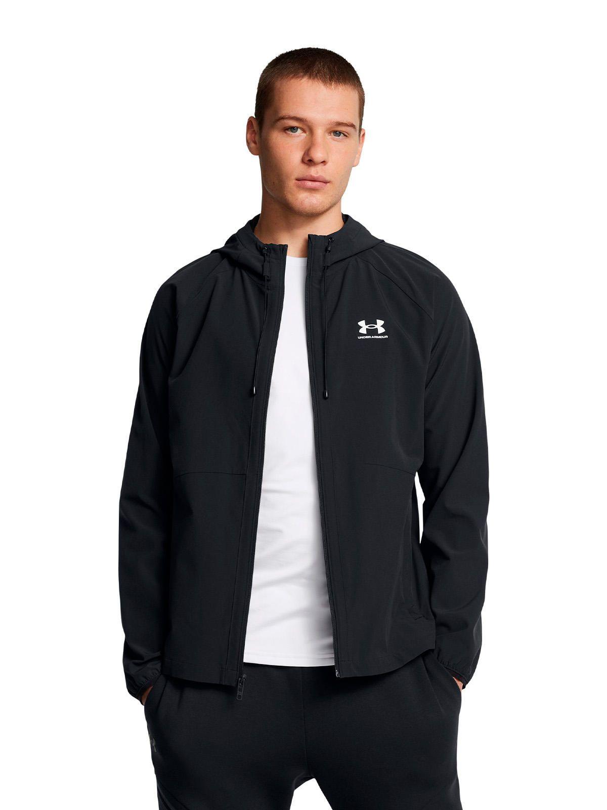 Chaqueta UA Stretch Woven Negro Hombre-3
