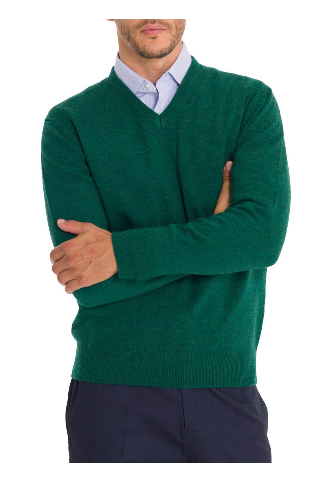 Chaleco Lana Hombre Swinv Verde-4