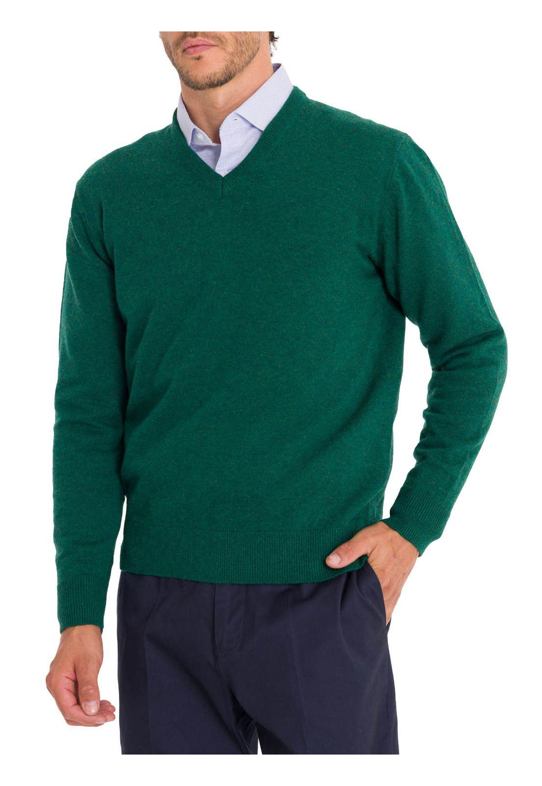 Chaleco Lana Hombre Swinv Verde-5