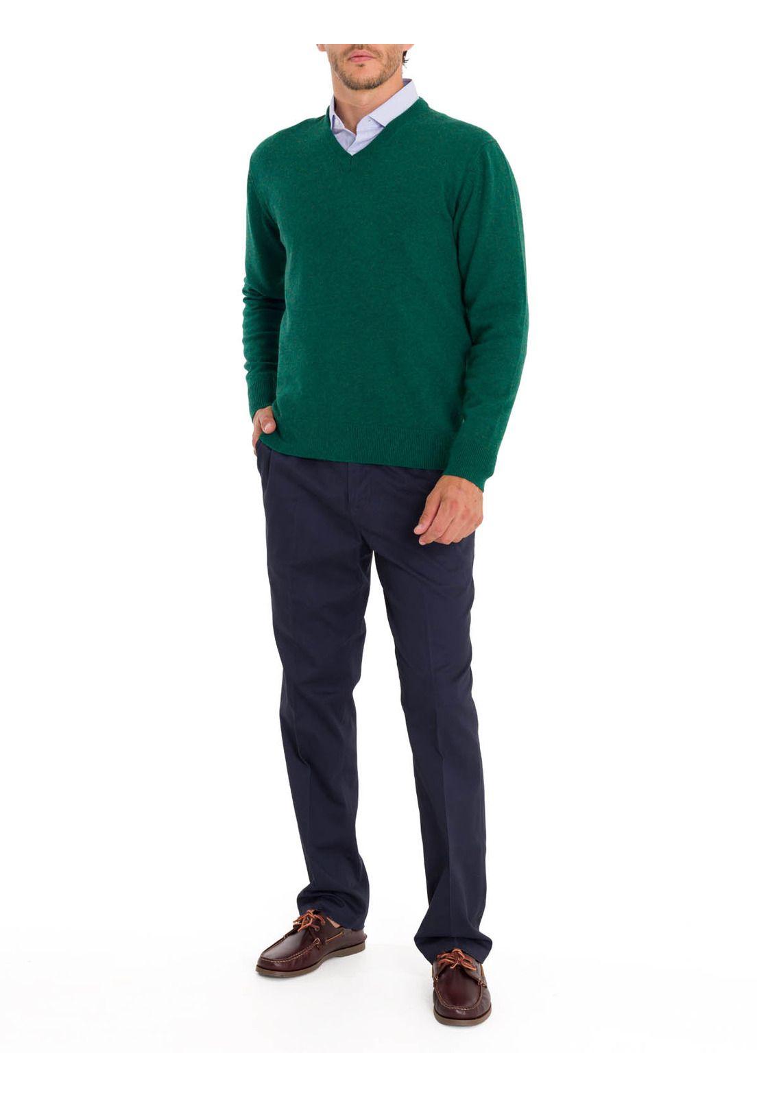 Chaleco Lana Hombre Swinv Verde-8