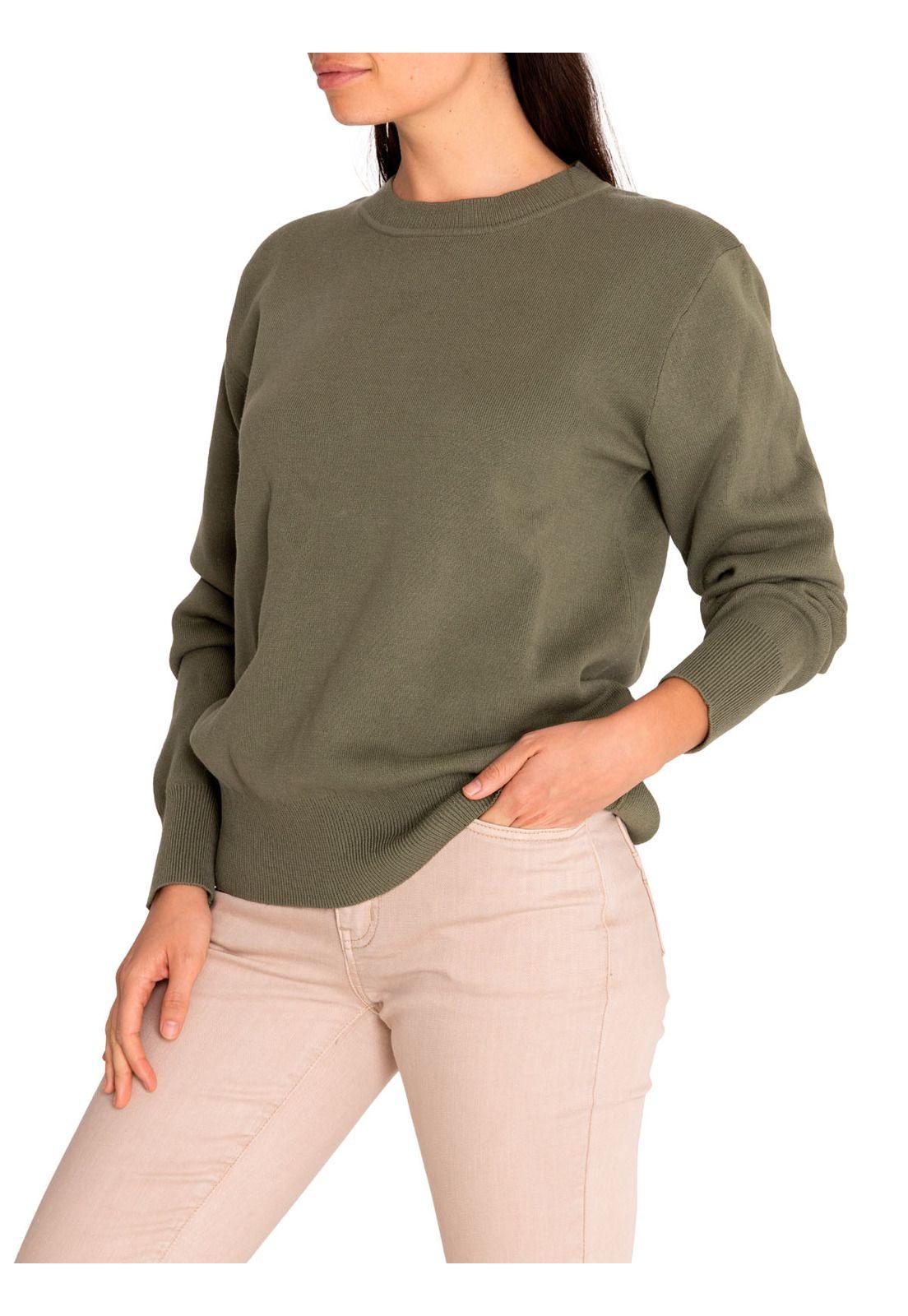 Polerón Lana Mujer Eneldo Verde-5