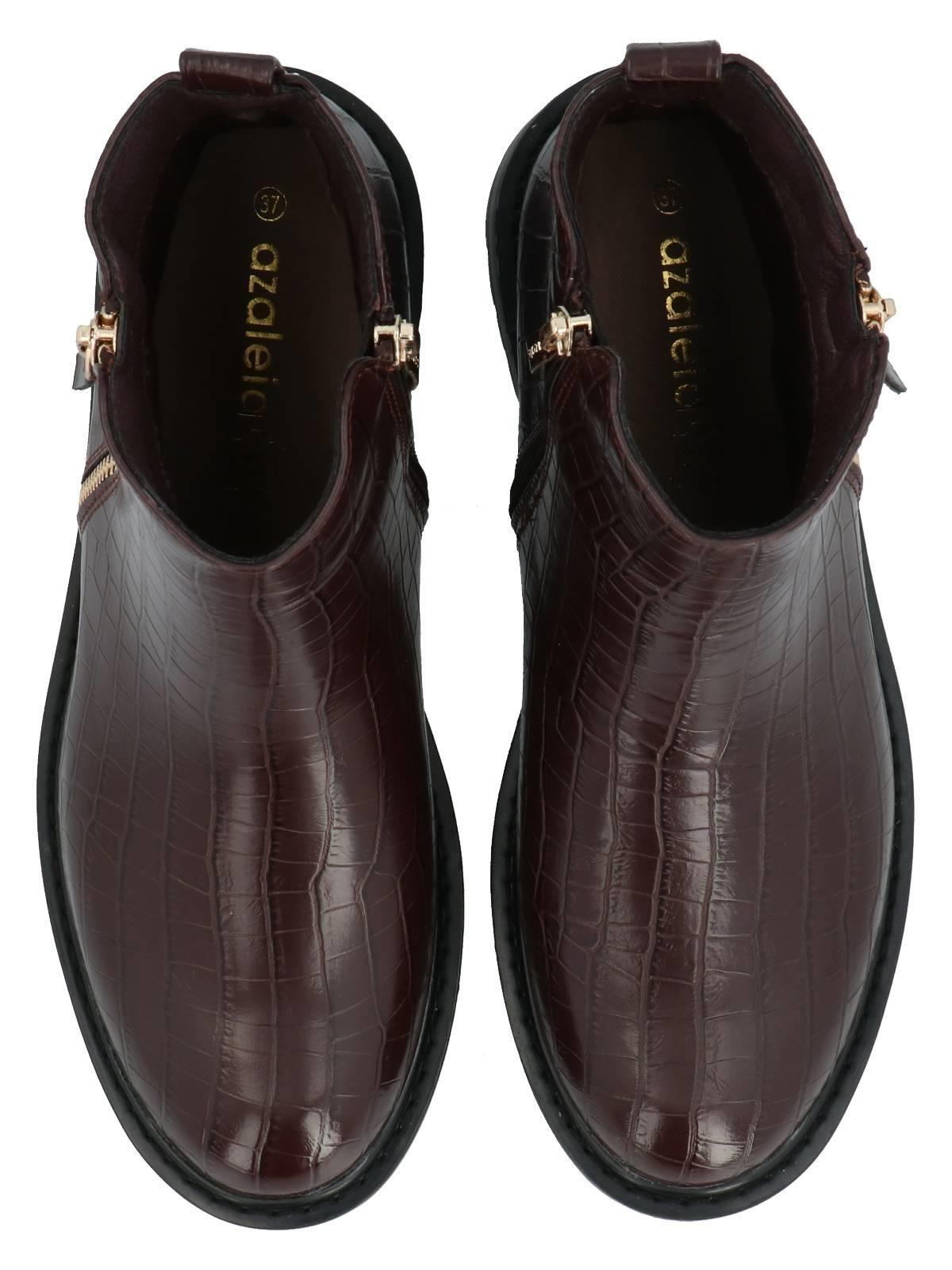 Botín Compostela Mujer Burdeo-8