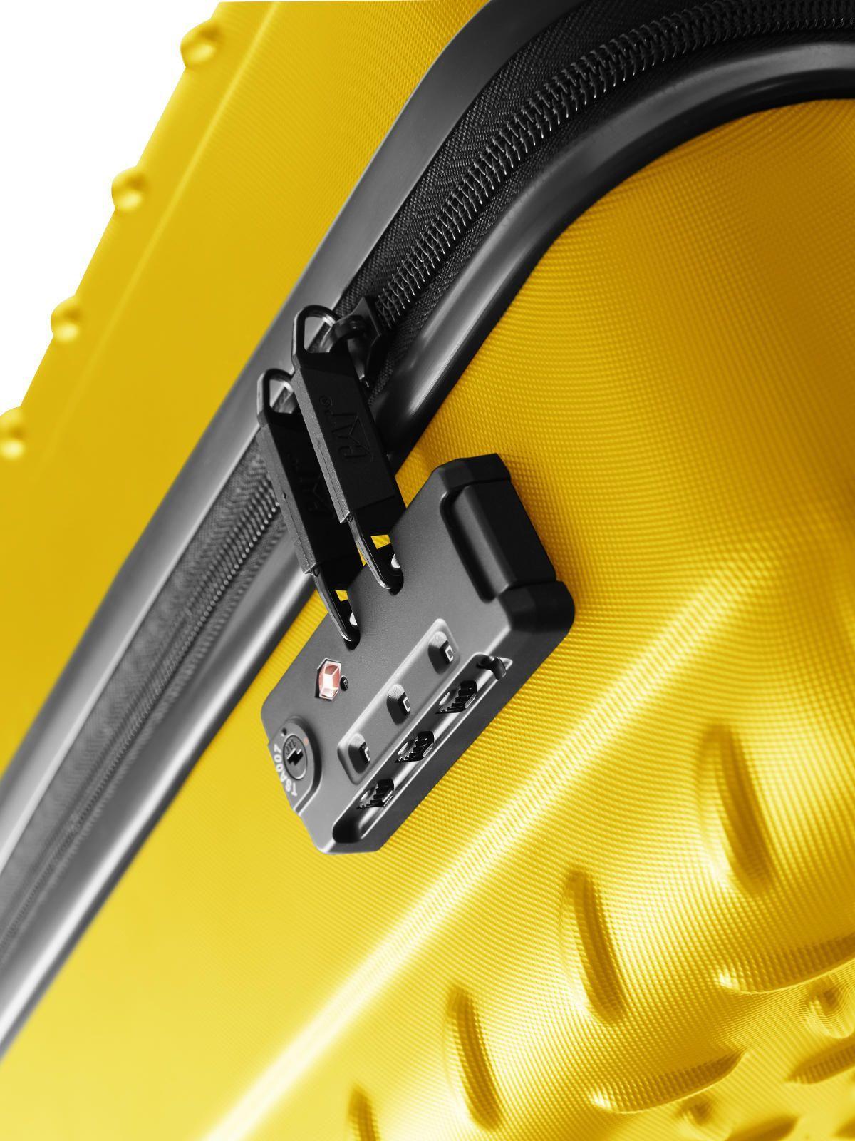 Maleta de viaje Cabina 4 Ruedas Ind Plate Amarillo-6