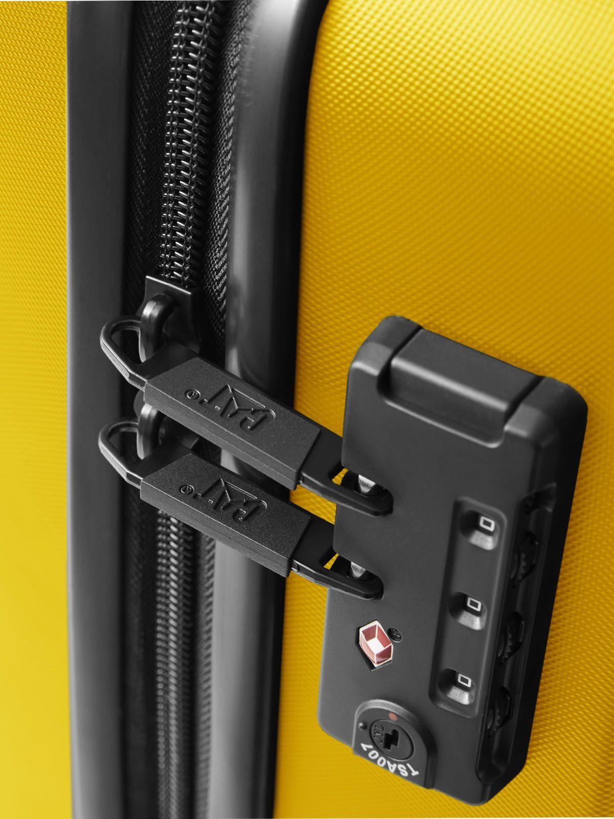 Maleta de viaje Cabina 4 Ruedas Ind Plate Amarillo-9