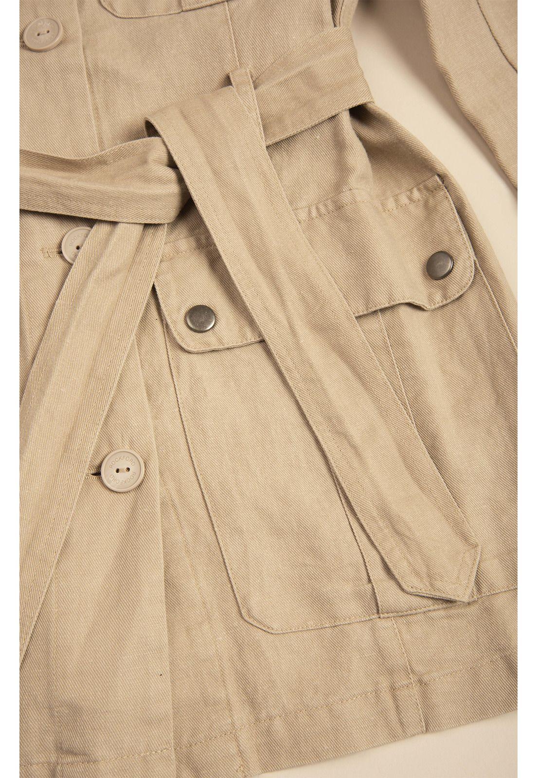 Chaqueta Lino Orgánico Mujer Kenya Arena-3