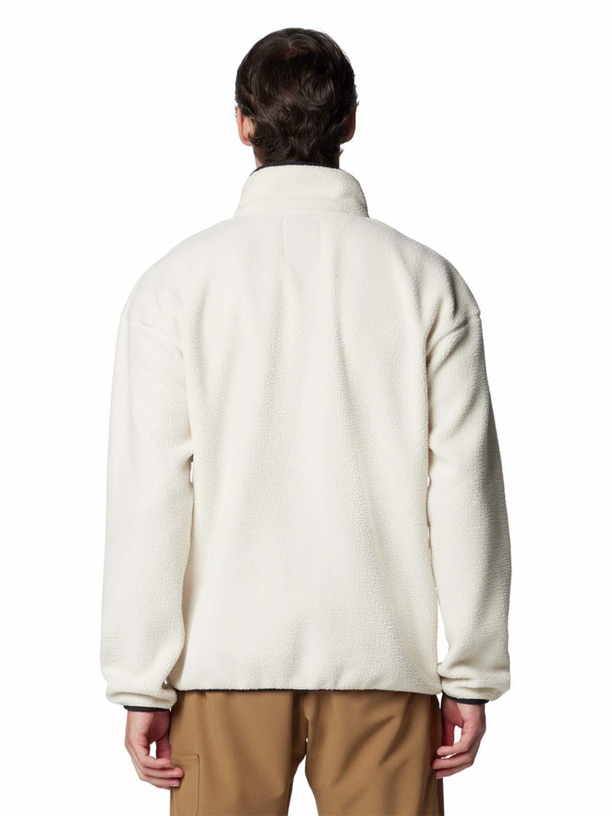 Polar Hombre Helvetia Snap Fleece Blanco-4
