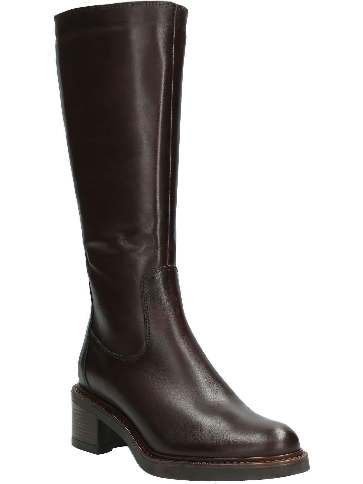 Bota Cuero Mujer Eloise Café-1