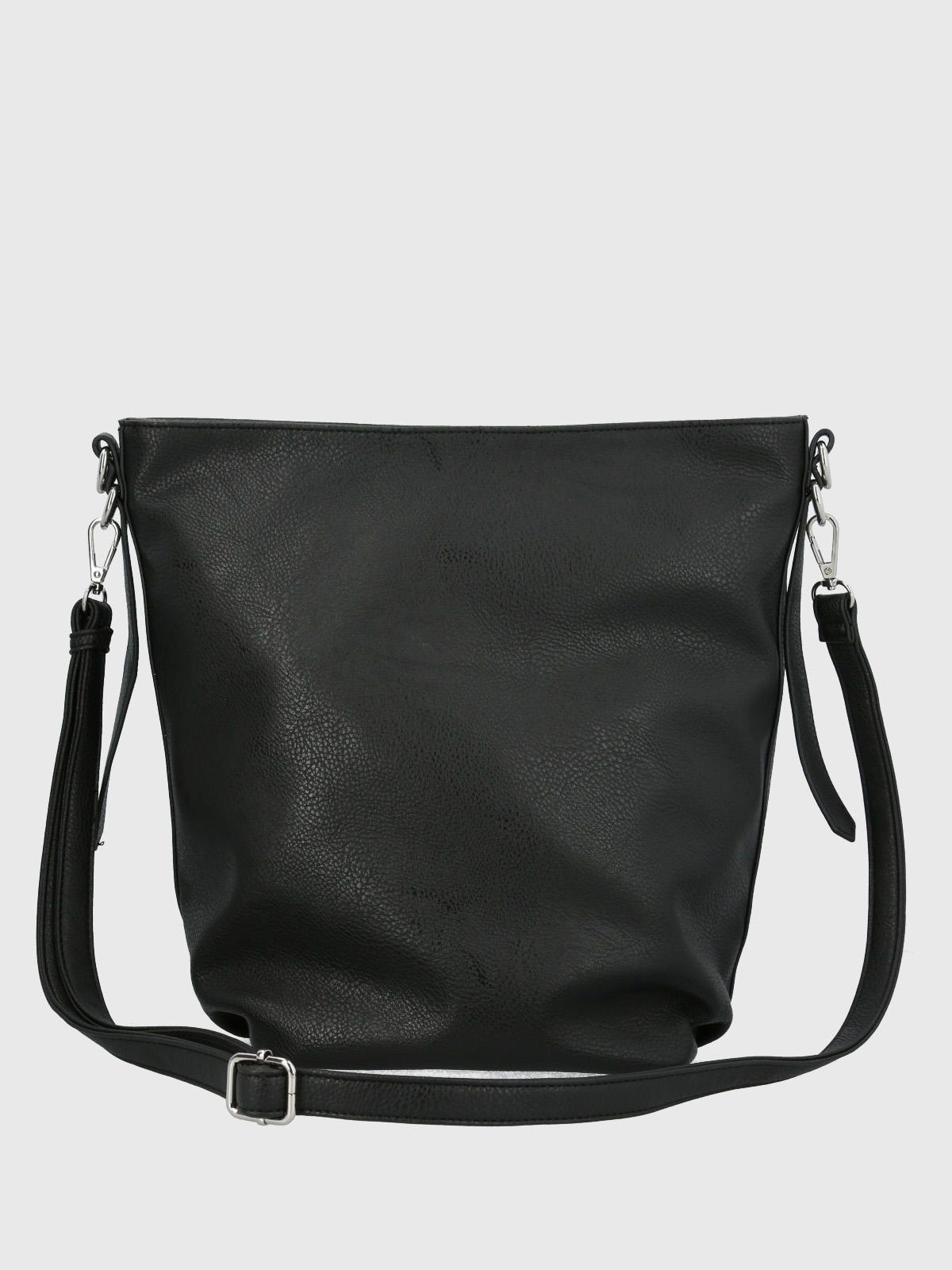 Cartera Ecocuero Mujer Cordy Hobo Negro-2