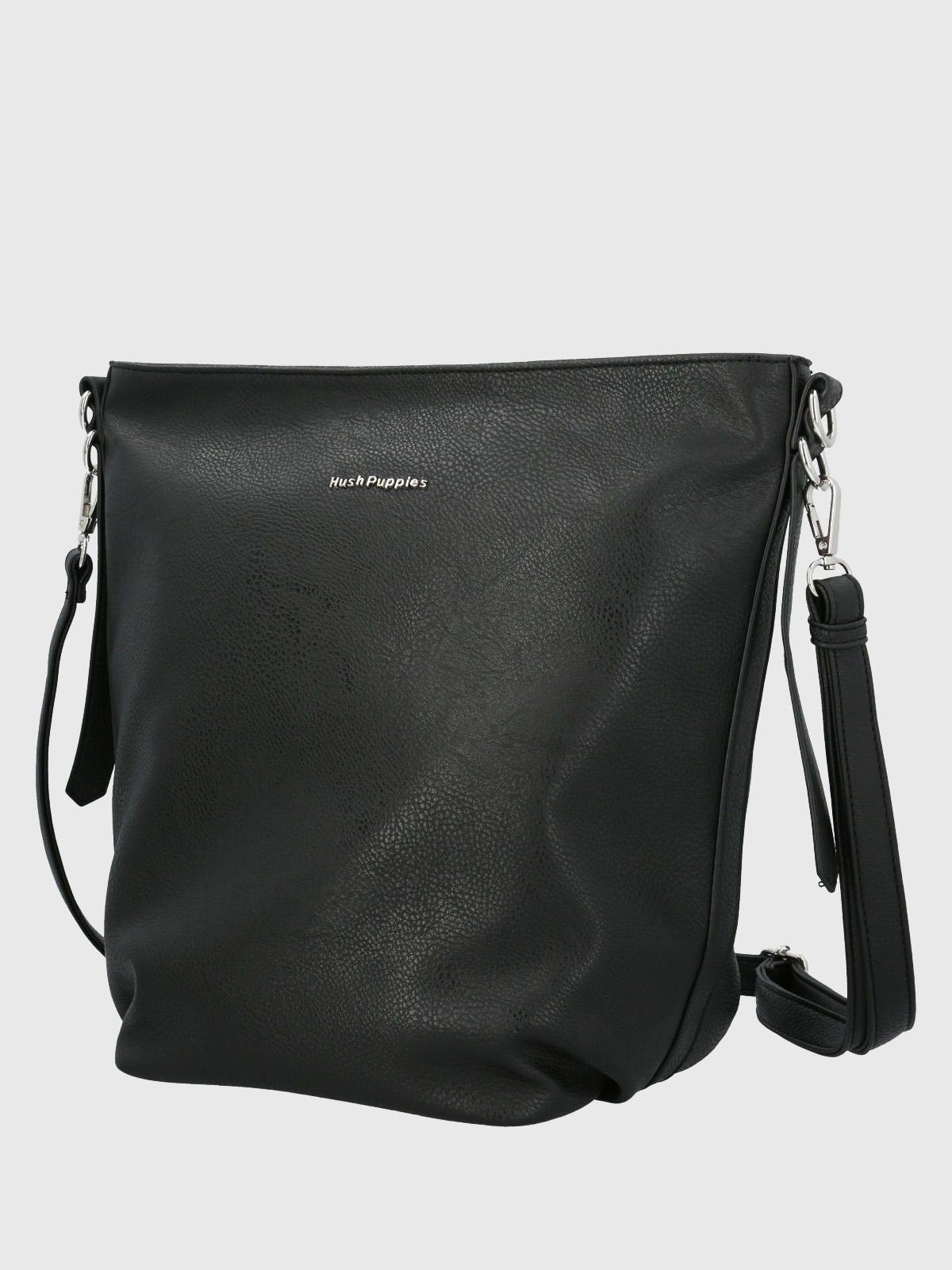 Cartera Ecocuero Mujer Cordy Hobo Negro-1