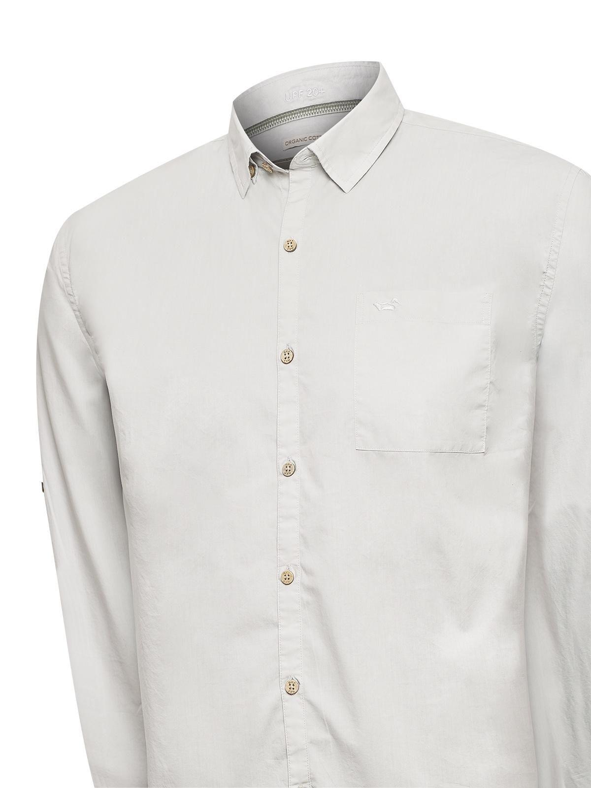 Camisa Algodón Orgánico Hombre Galiton Gris-3