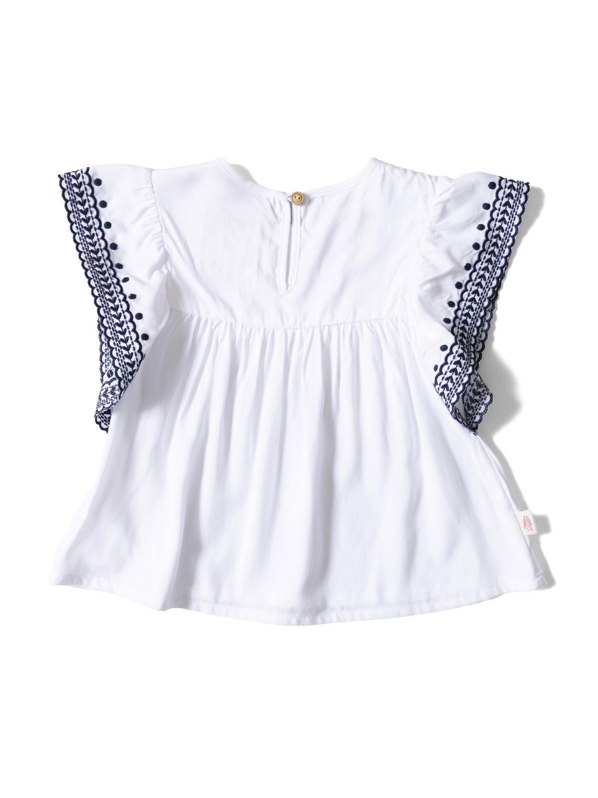 Blusa Manga Corta Niña Harmony Blanco-1