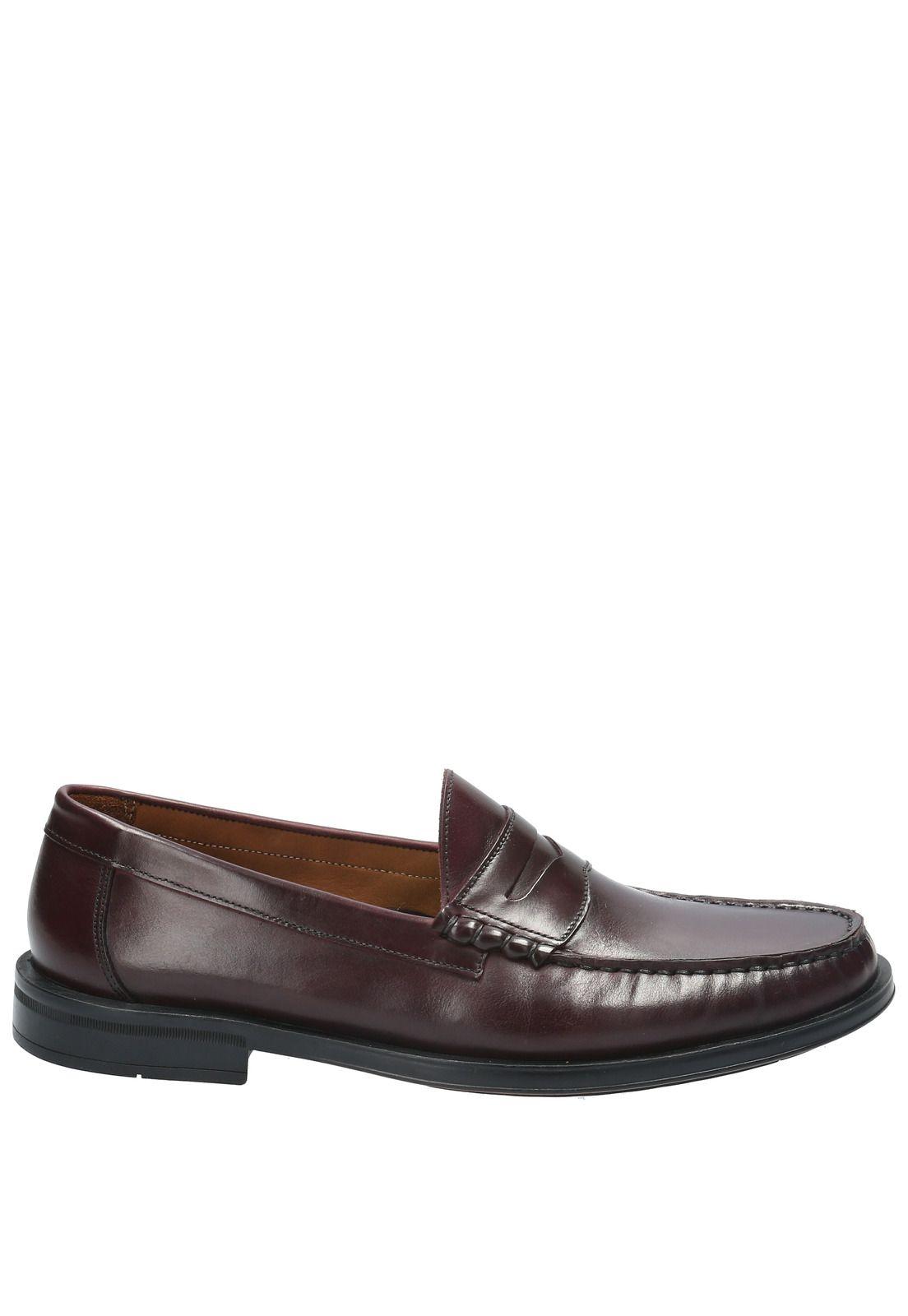 Mocasin Cuero Hombre Stanford Burdeo-1