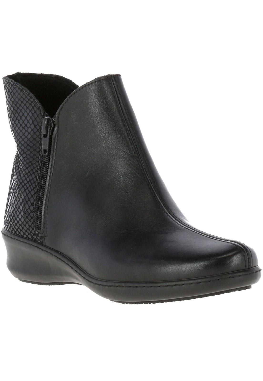 Botin Mujer Cuero Heidi Negro-0