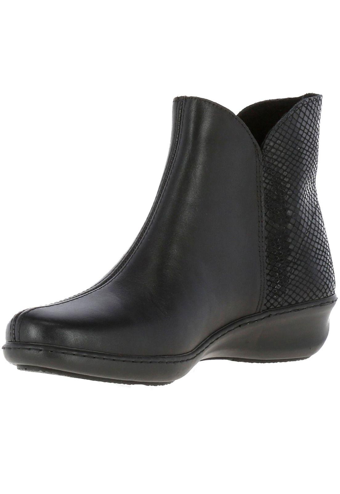 Botin Mujer Cuero Heidi Negro-1