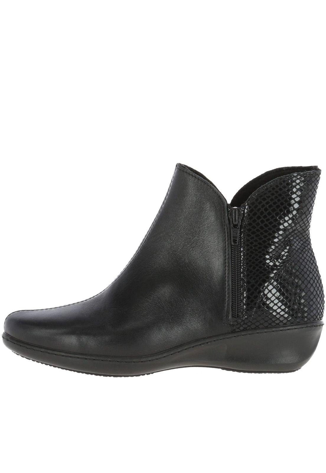 Botin Mujer Cuero Heidi Negro-2