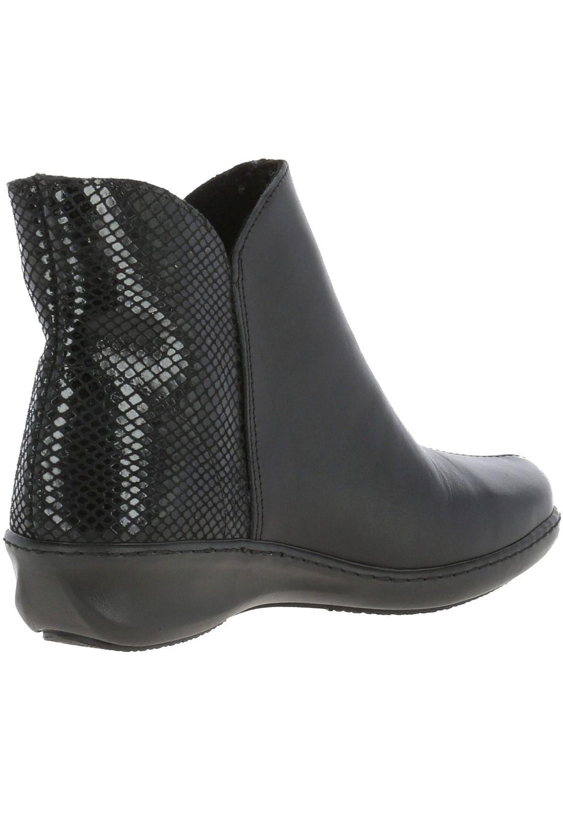 Botin Mujer Cuero Heidi Negro-4